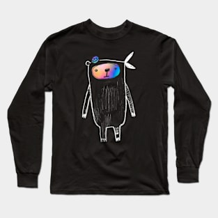 Cute Holographic Bear Long Sleeve T-Shirt